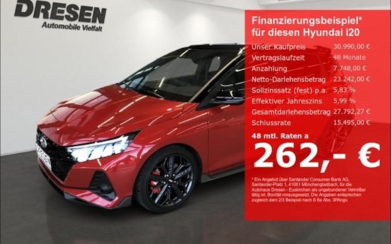 Gebraucht Hyundai i20 N Performance 204 PS (150 kW) 2024 Dragon red/ phantom black / mi Limousine