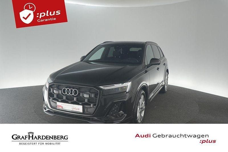 Mythosschwarz metallic Gebraucht 2024 Audi Q7 S-Line SUV | 69.960 € (Fairer Preis) - Bild 1/4