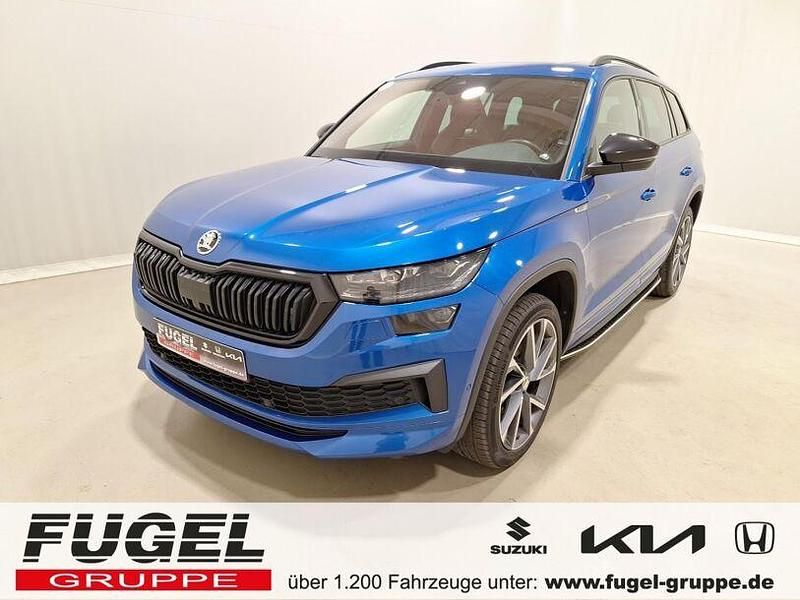 Raceblau metallic Gebraucht 2022 Skoda Kodiaq SportLine SUV | 30.969 € (Fairer Preis) - Bild 1/4