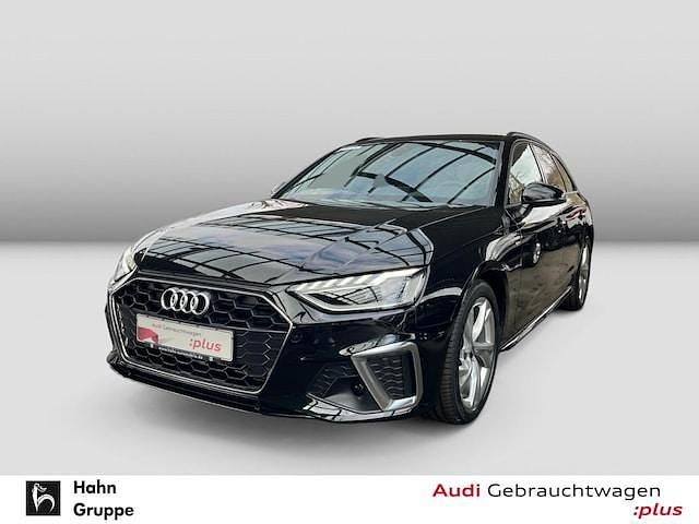 Mythosschwarz metallic Gebraucht 2024 Audi A4 S-Line Kombi | 32.449 € (Superpreis) - Bild 1/4