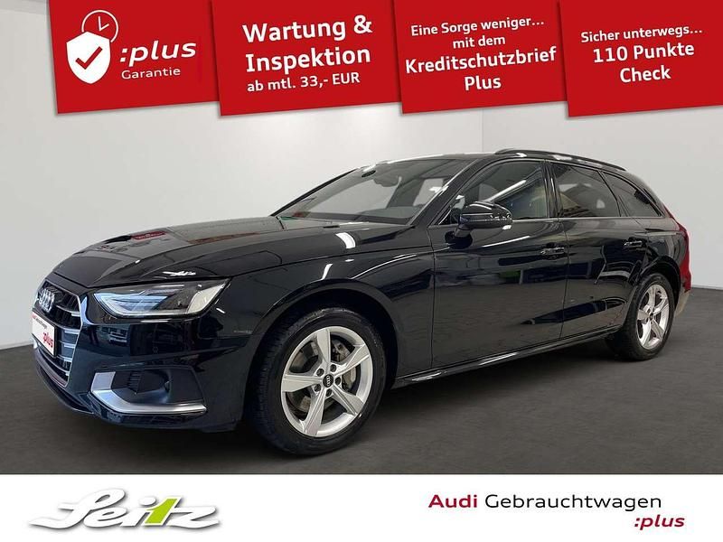 Mythosschwarz metallic Gebraucht 2022 Audi A4 Advanced Plus Kombi | 28.240 € (Fairer Preis) - Bild 1/3
