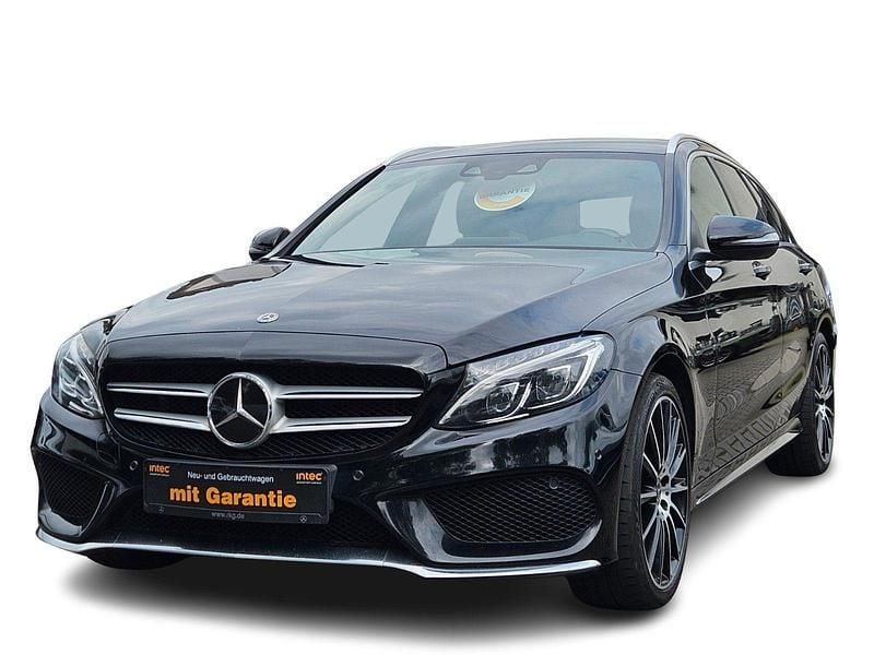 Schwarz Gebraucht 2017 Mercedes C250 AMG line Kombi | 17.180 € (Guter Preis) - Bild 1/4