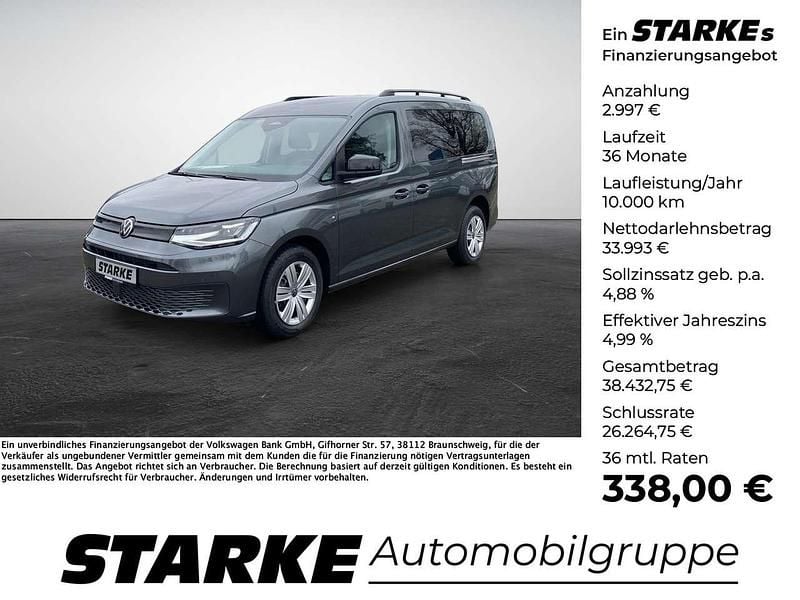 Indiumgrau metallic Neu 2025 VW Caddy Maxi Family Van / Kleinbus | 36.990 € (Fairer Preis) - Bild 1/4