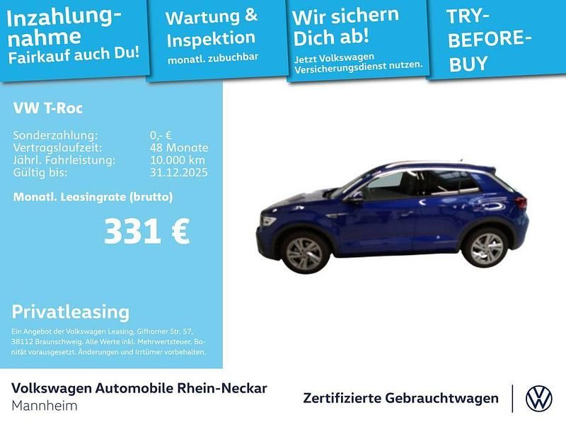 Lapiz blue metallic Gebraucht 2024 VW T-Roc R-line SUV | 29.991 € (Guter Preis) - Bild 1/3