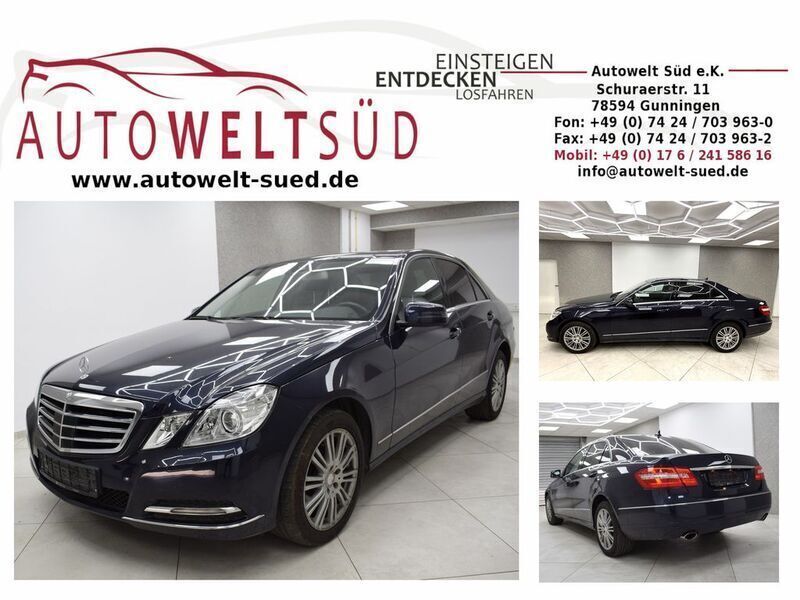 Tansanitblau metallic Gebraucht 2010 Mercedes E350 Elegance Limousine | 10.900 € (Guter Preis) - Bild 1/4