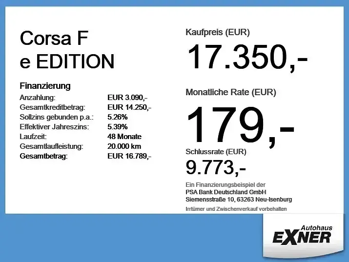 Gebraucht Opel Corsa-e Edition 100 kW (136 PS) 2023 Peperoncino red Kleinwagen