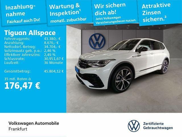 Oryxweiß perlmutteffekt/oryxwe Gebraucht 2025 VW Tiguan Allspace R-line SUV | 43.380 € (Fairer Preis) - Bild 1/4