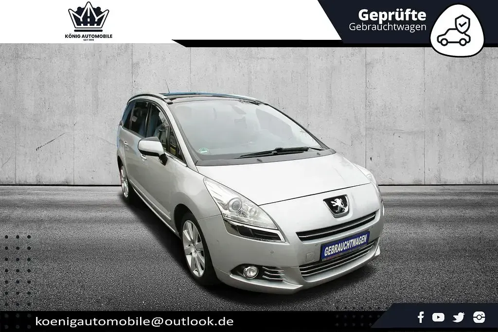 Gebraucht Peugeot 5008 Allure 156 PS (114 kW) 2012 Aluminium grau Van / Kleinbus