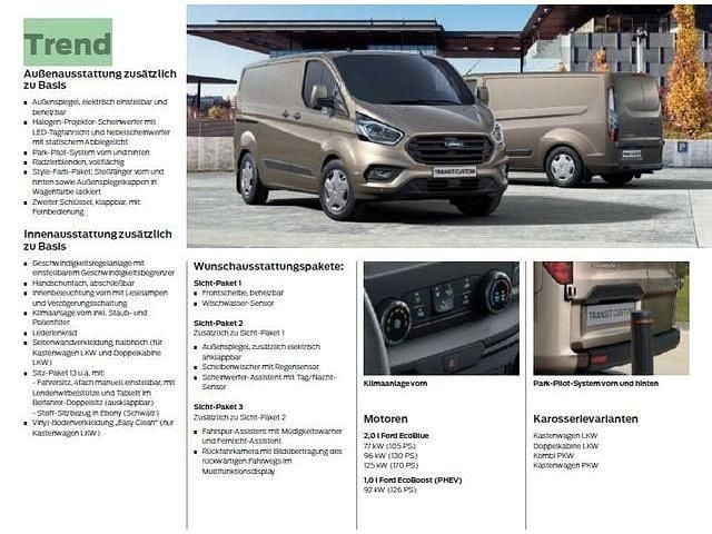 Gebraucht Ford Transit Custom Trend 131 PS (96 kW) 2020 Van