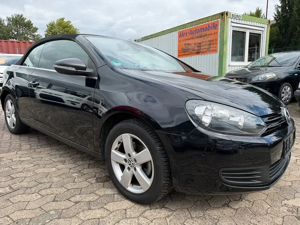 Gebraucht VW Golf Cabriolet 105 PS (77 kW) 2012 Schwarz Cabrio