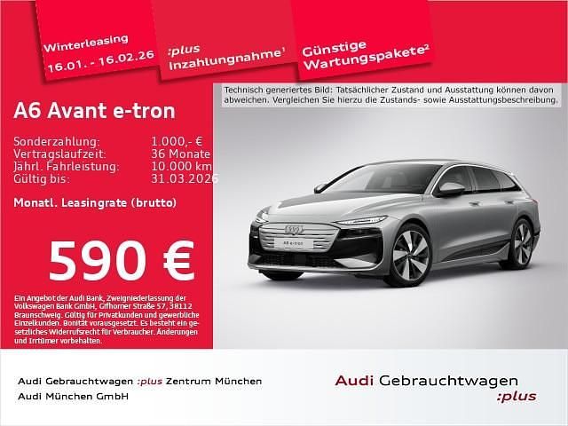 Grau Gebraucht 2025 Audi A6 e-tron Performance Kombi | 68.312 € (Superpreis) - Bild 1/2