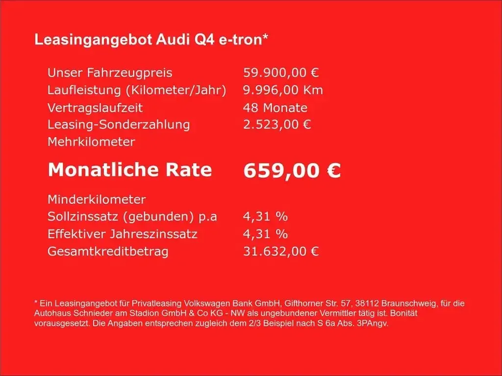 Neu Audi Q4 e-tron Performance 210 kW (286 PS) 2026 Schwarz SUV