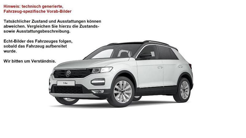 Pure white // schwarz Gebraucht 2021 VW T-Roc Sport SUV | 27.170 € (Etwas zu teuer) - Bild 1/4