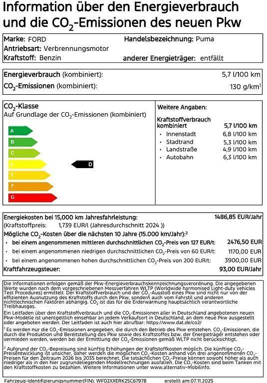 Cactus grey Neu 2025 Ford Puma ST-Line SUV | 31.350 € (Etwas zu teuer) - Bild 1/1