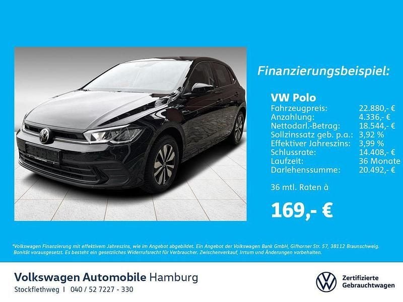 2t deep black perleffekt Gebraucht 2024 VW Polo Move Limousine | 22.880 € (Fairer Preis) - Bild 1/4