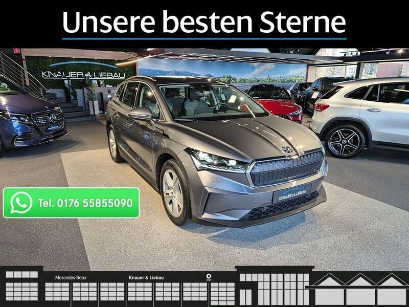 Grau Gebraucht 2022 Skoda Enyaq iV Loft SUV | 32.660 € (Fairer Preis) - Bild 1/4