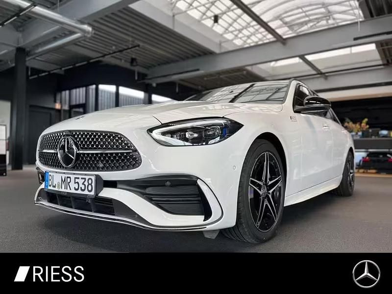 Unilack polarweiß Gebraucht 2025 Mercedes C220 AMG Kombi | 57.444 € - Bild 1/4