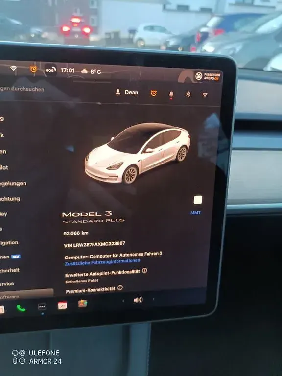 Käytetty Tesla Model 3 Standard Range 239 kW (325 HP) 2021 Valkoinen Sedan