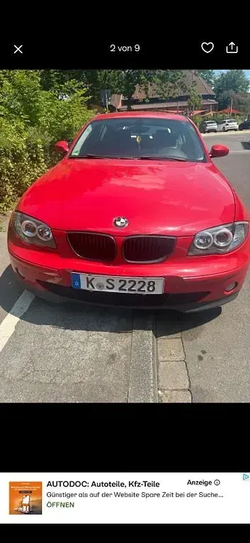 Gebraucht BMW 116 122 PS (89 kW) 2005 Rot Kleinwagen
