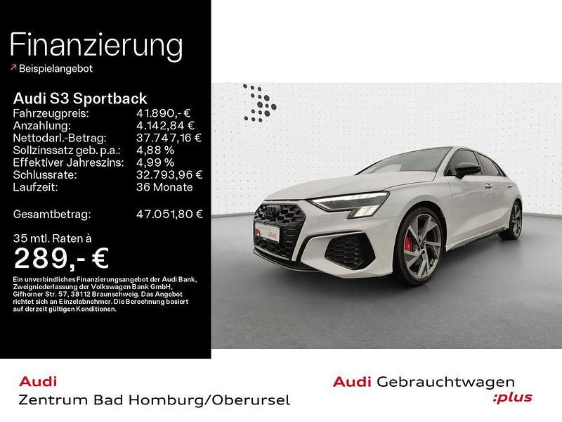 Gletscherweiß metallic Gebraucht 2024 Audi S3 Ambiente Limousine | 41.890 € (Guter Preis) - Bild 1/4