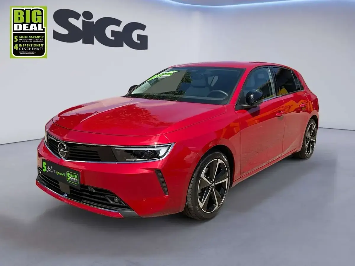 Gebraucht Opel Astra Elegance 110 PS (80 kW) 2023 Chili rot/kardio rot (metallic) Kleinwagen