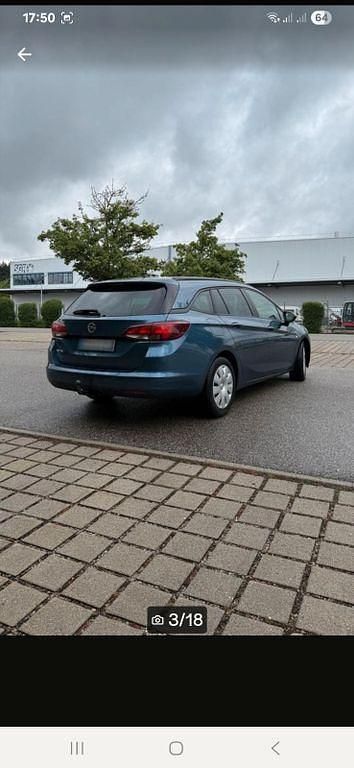 Gebraucht Opel Astra Selection 110 PS (80 kW) 2017 Blau Kombi