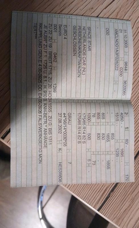 Gebraucht Mitsubishi Space Star 82 PS (60 kW) 2003 Grau Van / Kleinbus