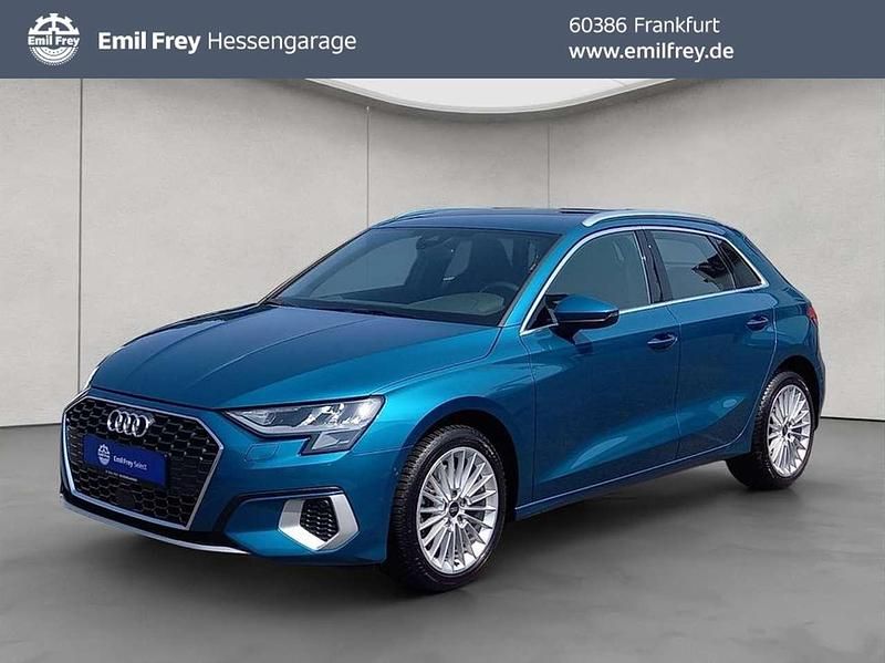 Blau Gebraucht 2021 Audi A3 Sportback Advanced Kombi | 21.950 € (Fairer Preis) - Bild 1/4