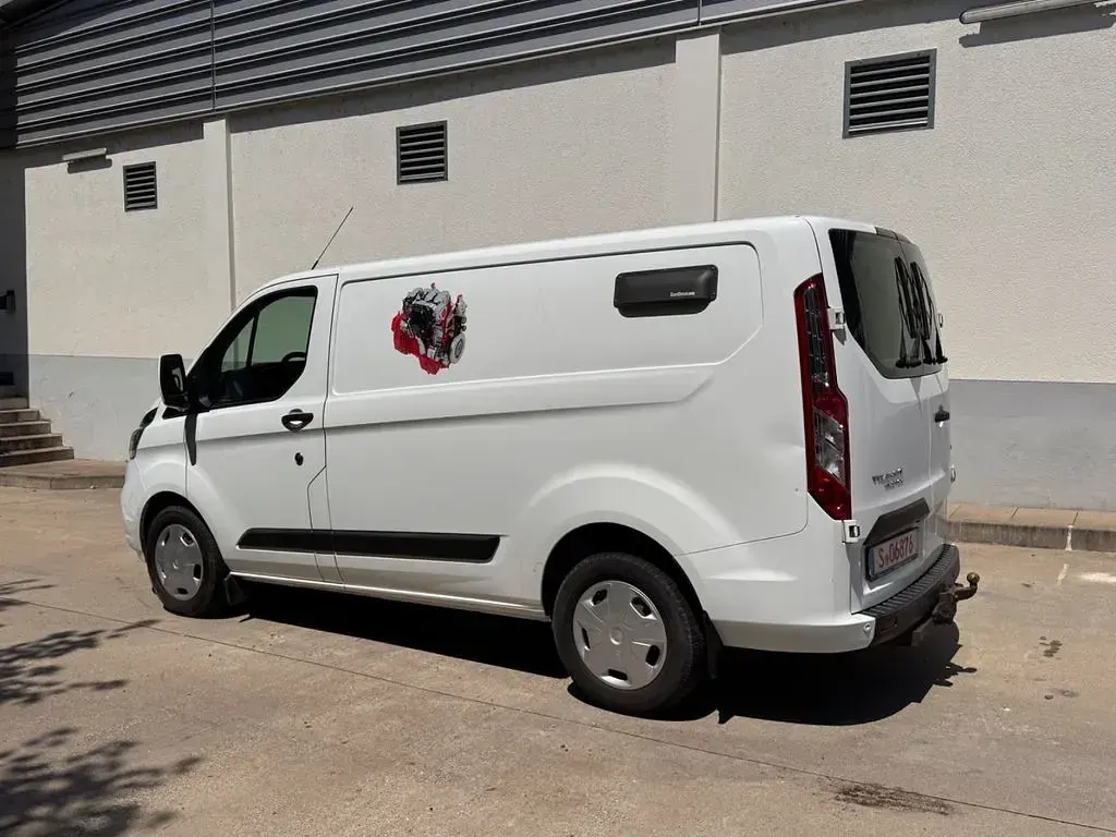 Gebraucht Ford Transit Custom 131 PS (96 kW) 2018 Weiß Van / Kleinbus