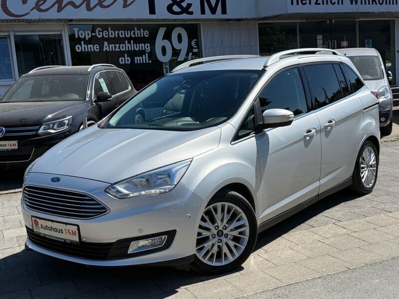 Silber Gebraucht 2015 Ford C-MAX Titanium Van / Kleinbus | 10.999 € (Etwas zu teuer) - Bild 1/4