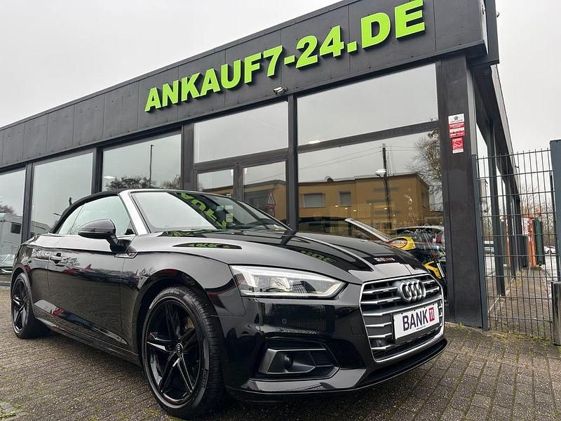 Schwarz Gebraucht 2018 Audi A5 Cabriolet S-Line Cabrio | 24.990 € (Guter Preis) - Bild 1/4
