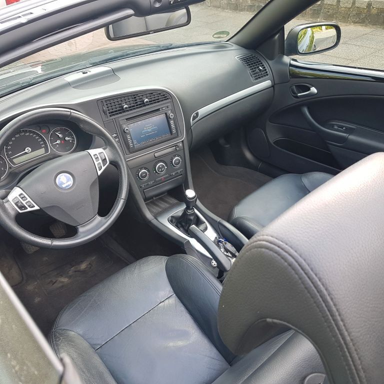 Schwarz Gebraucht 2008 Saab 9-3 Cabriolet Aero Cabrio | 6.500 € (Fairer Preis) - Bild 1/4