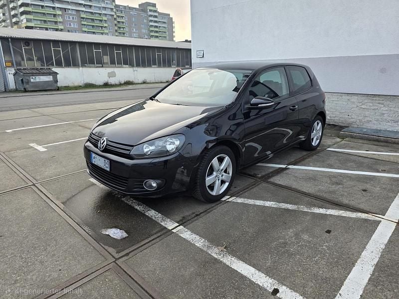 Gebraucht VW Golf VI 105 PS (77 kW) 2010 Schwarz Kleinwagen