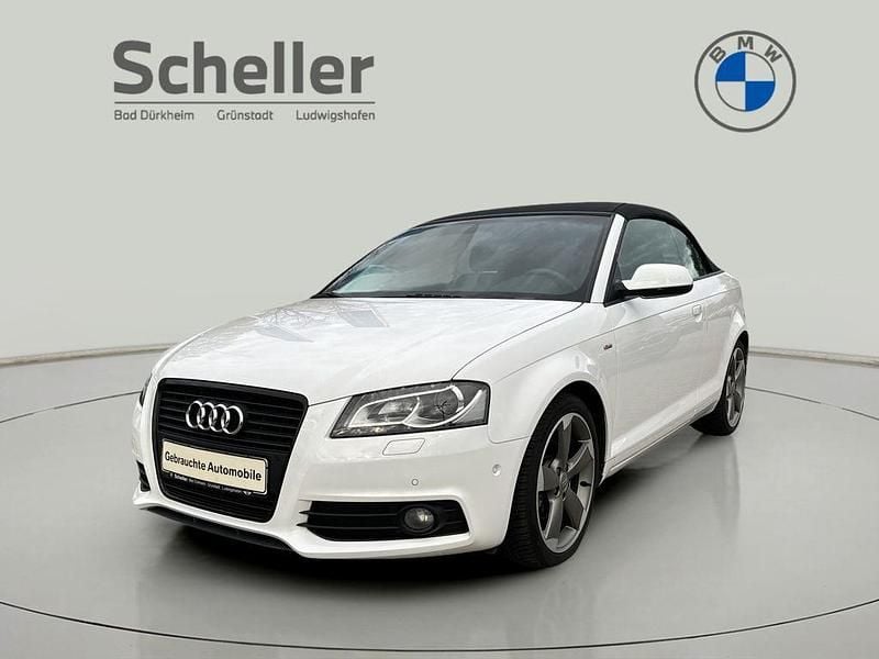 Weiß Gebraucht 2012 Audi A3 Cabriolet S-Line Cabrio | 12.900 € (Fairer Preis) - Bild 1/4