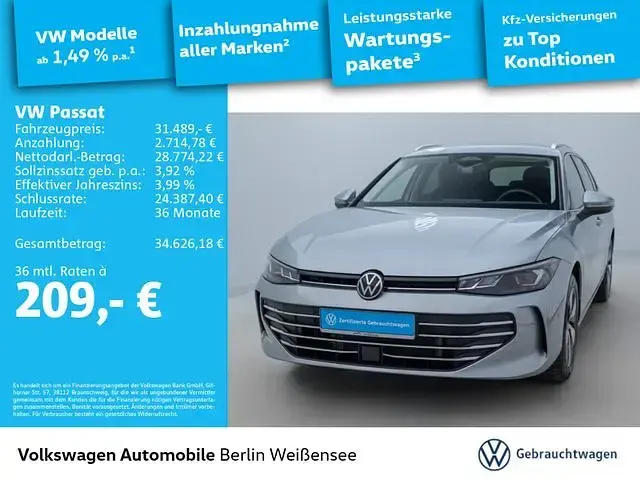 Gebraucht VW Passat Business 150 PS (110 kW) 2025 Oyster silver metallic Kombi