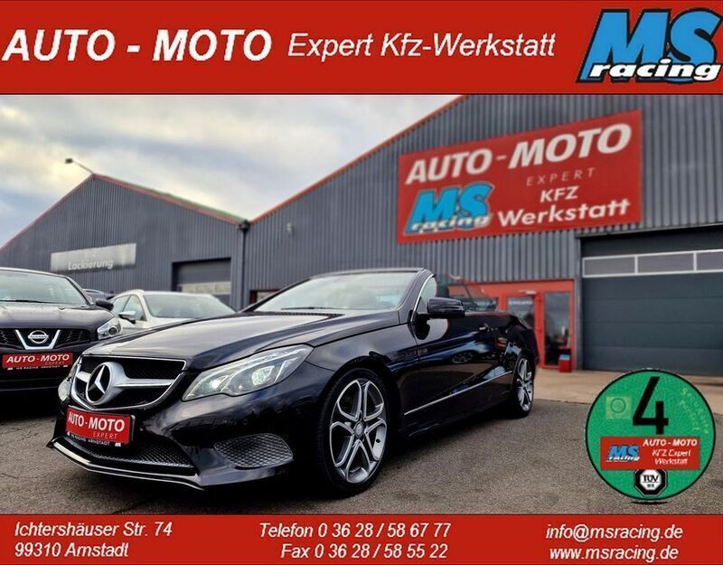 Schwarz Gebraucht 2014 Mercedes E220 Sportline Cabrio | 19.999 € (Etwas zu teuer) - Bild 1/4