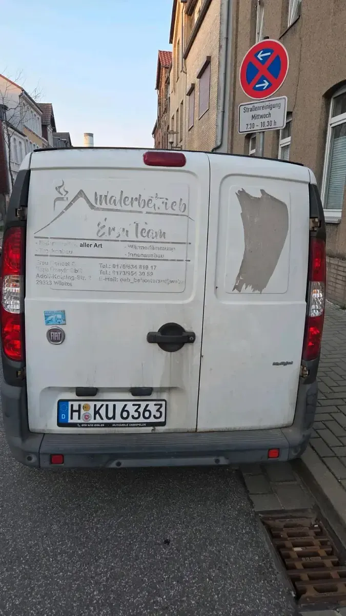 Gebraucht Fiat Doblò 75 PS (55 kW) 2009 Weiß Van / Kleinbus