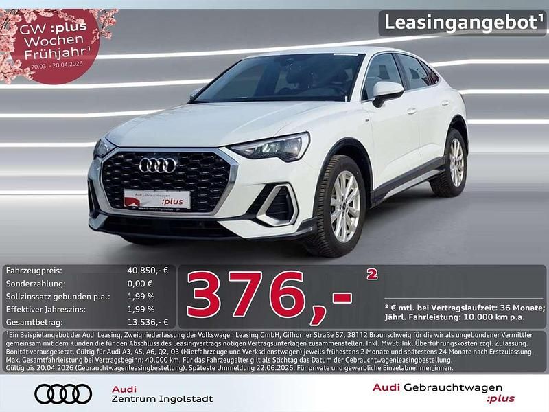 Gebraucht Audi Q3 Sportback S-Line 150 PS (110 kW) 2025 Gletscherweiß metallic SUV