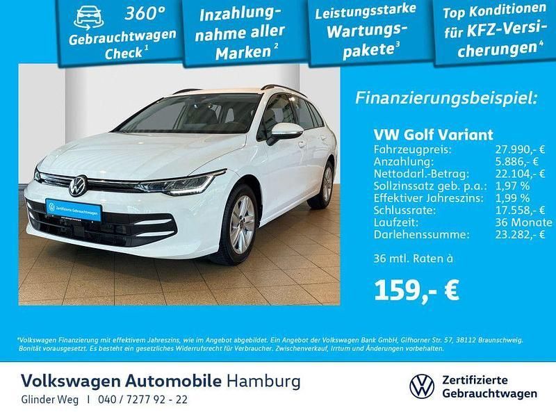 Pure white Gebraucht 2024 VW Golf VIII Life Kombi | 27.690 € (Fairer Preis) - Bild 1/3