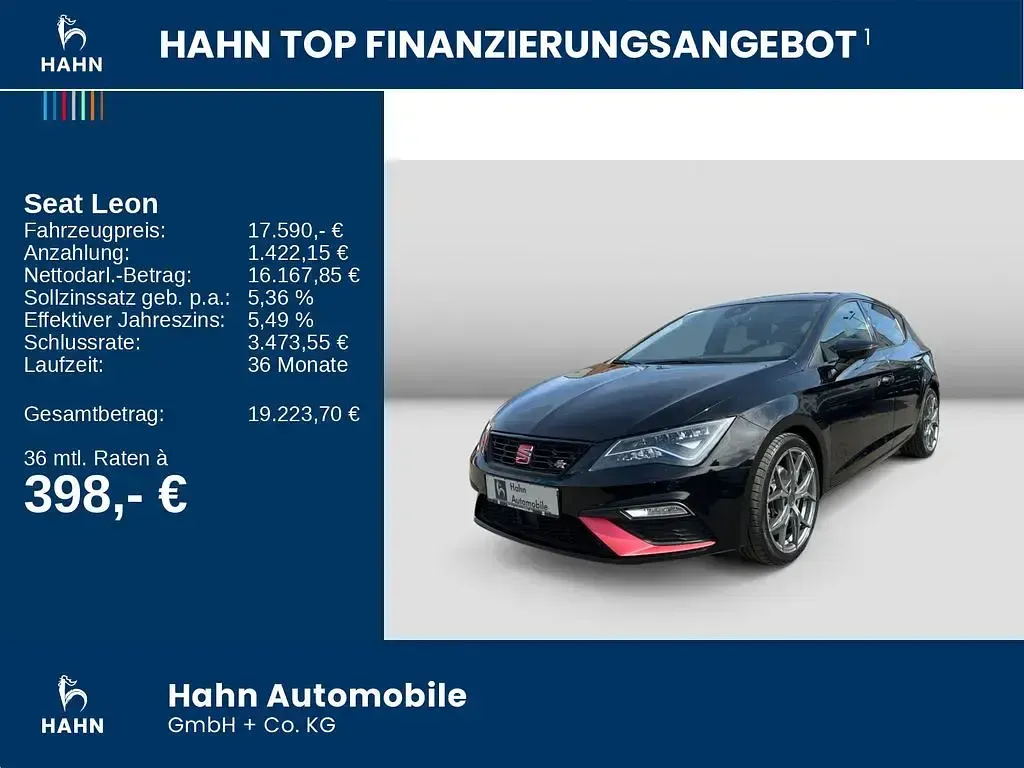 Gebraucht Seat Leon FR 190 PS (139 kW) 2019 Mitternachtsschwarz Limousine