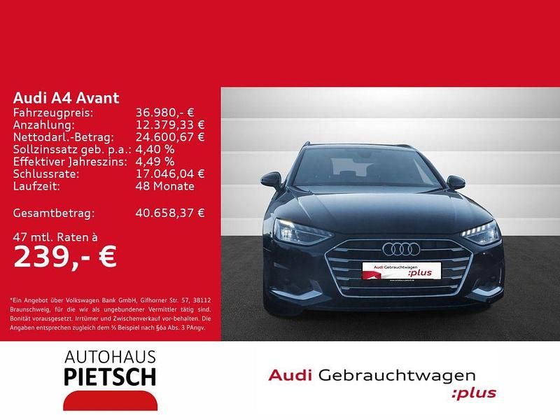 Mythosschwarz metallic Gebraucht 2024 Audi A4 Advanced Plus Kombi | 36.980 € (Fairer Preis) - Bild 1/4