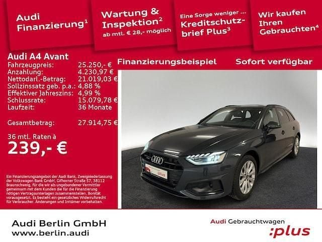 Gebraucht Audi A4 Advanced Plus 204 PS (150 kW) 2021 Manhattangrau metallic Kombi