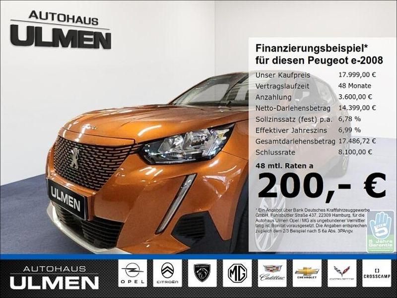 Orange Gebraucht 2022 Peugeot e-2008 Active SUV | 16.999 € (Guter Preis) - Bild 1/4
