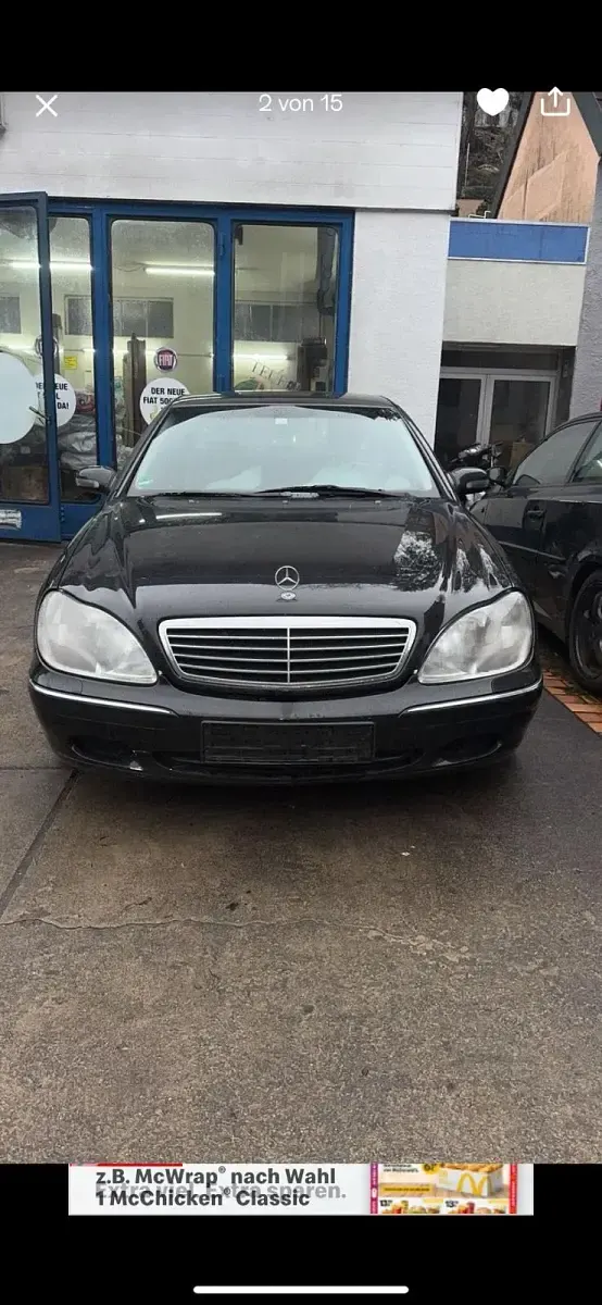 Gebraucht Mercedes S320 224 PS (164 kW) 2000 Schwarz Limousine