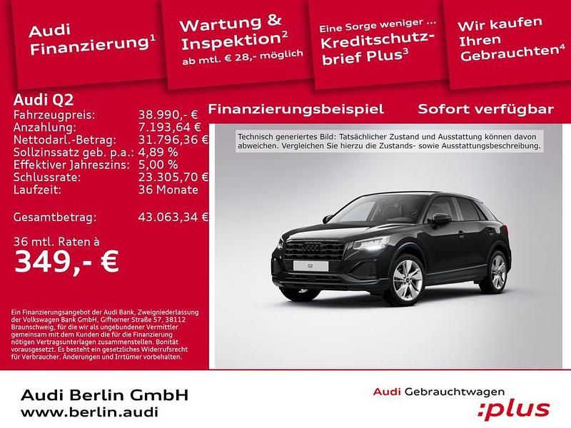 Gebraucht Audi Q2 Advanced Plus 150 PS (110 kW) 2025 Mythosschwarz metallic SUV
