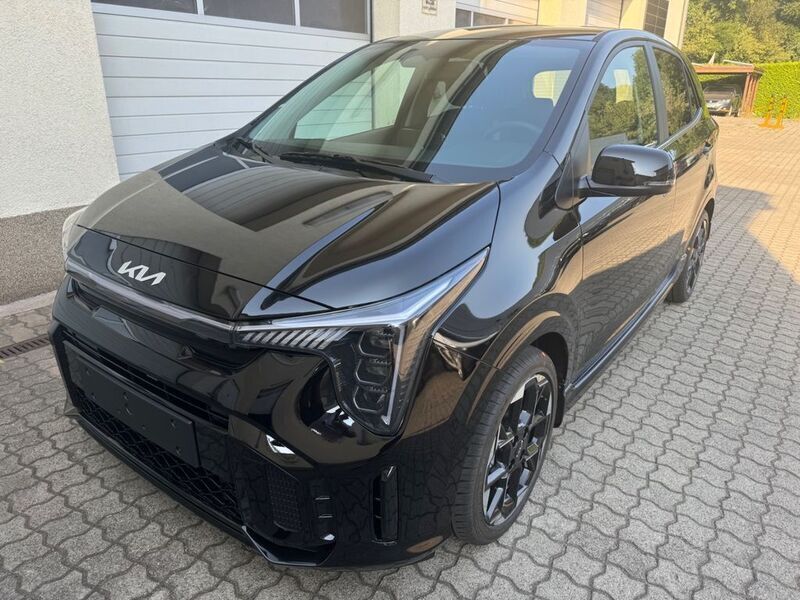 Aurora schwarz metallic Neu 2025 Kia Picanto GT-Line Kleinwagen | 20.850 € (Fairer Preis) - Bild 1/4