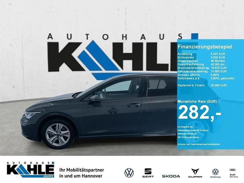 Grau Gebraucht 2020 VW Golf Life Limousine | 20.990 € (Teuer) - Bild 1/4