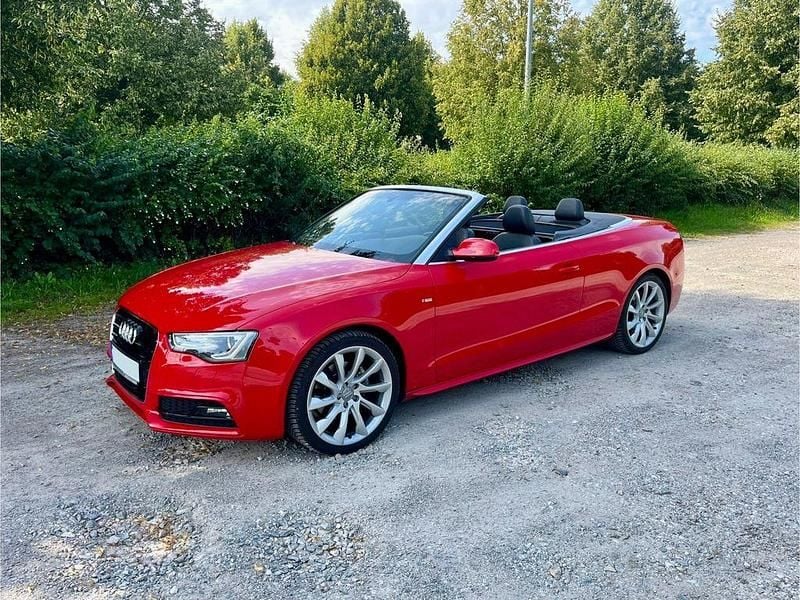 Rot Gebraucht 2014 Audi A5 Cabriolet S-Line Cabrio | 17.900 € (Fairer Preis) - Bild 1/4