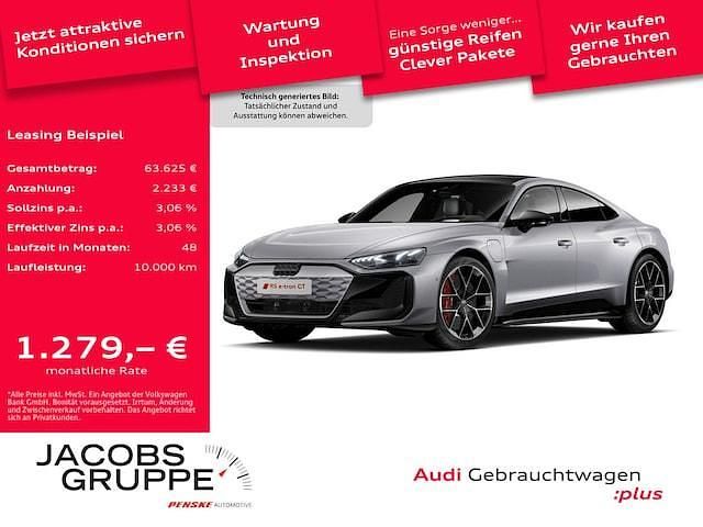 Florettsilber metallic Gebraucht 2025 Audi e-tron GT quattro Ambiente Limousine | 133.879 € (Fairer Preis) - Bild 1/4