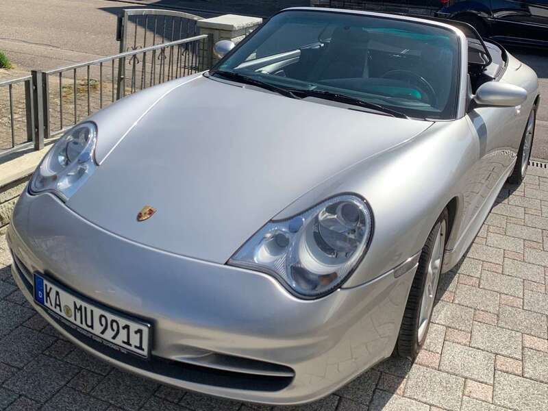 Silber Gebraucht 2004 Porsche 911 Carrera Cabriolet Cabrio | 49.900 € (Teuer) - Bild 1/4